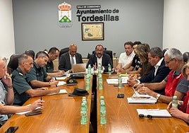 Junta Local de Seguridad celebrada este miércoles con motivo de las fiestas de Tordesillas.