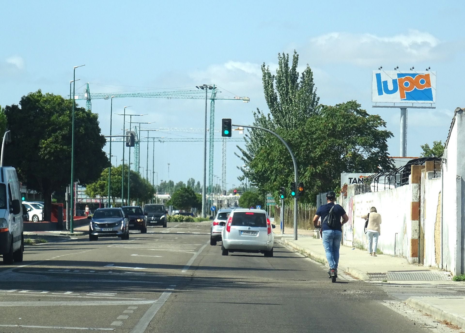 El nuevo carril bici del Camino Viejo de Simancas luce el nombre de Tomás Nistal