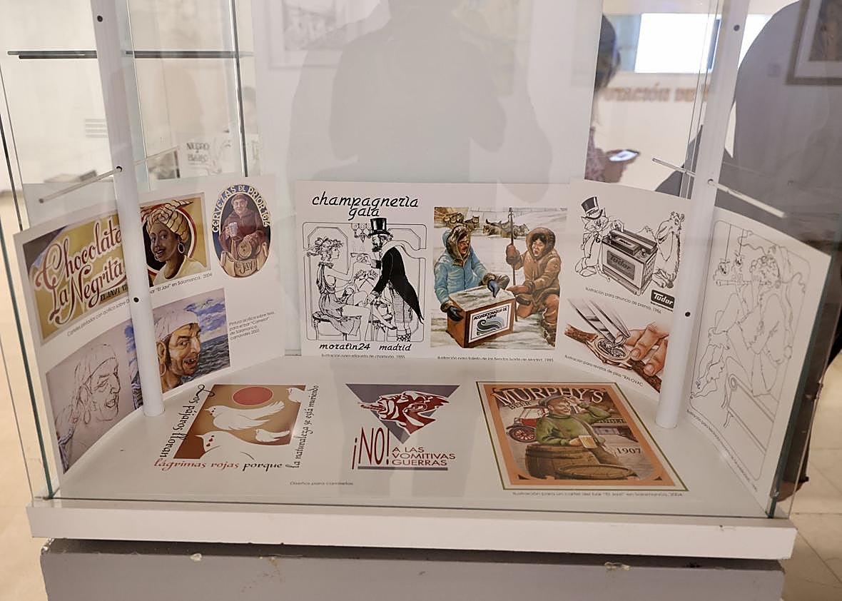 Imagen secundaria 1 - Algunas de las obras de García Sánchez incluidas en 'Franjas y rayas'