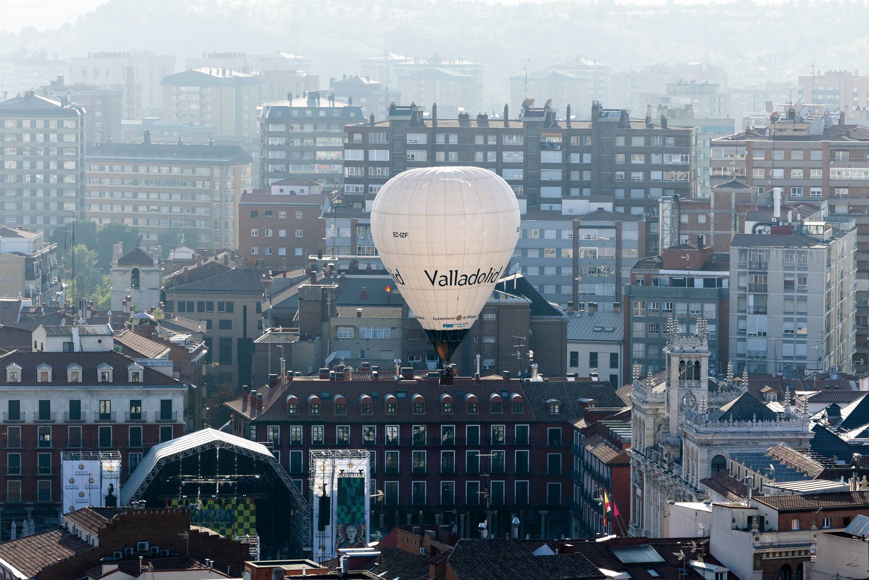 Las imágenes de los globos aerostáticos en el cielo de Valladolid