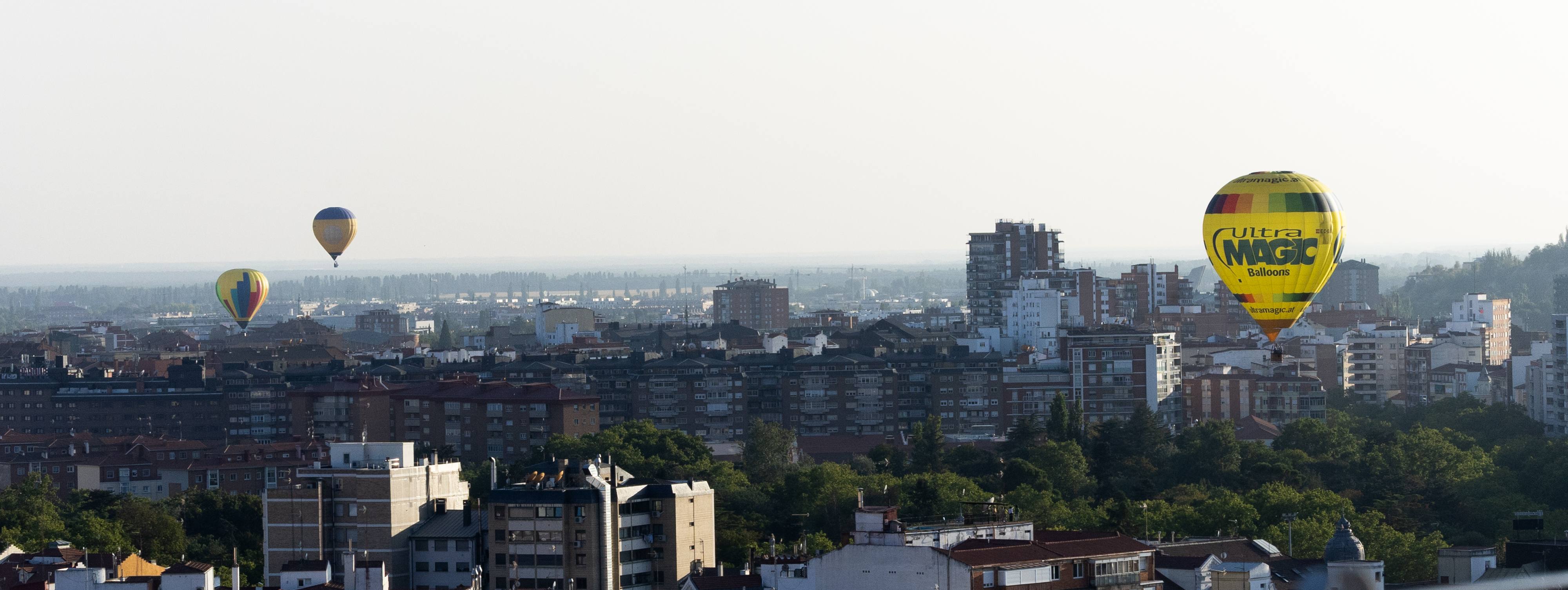 Las imágenes de los globos aerostáticos en el cielo de Valladolid