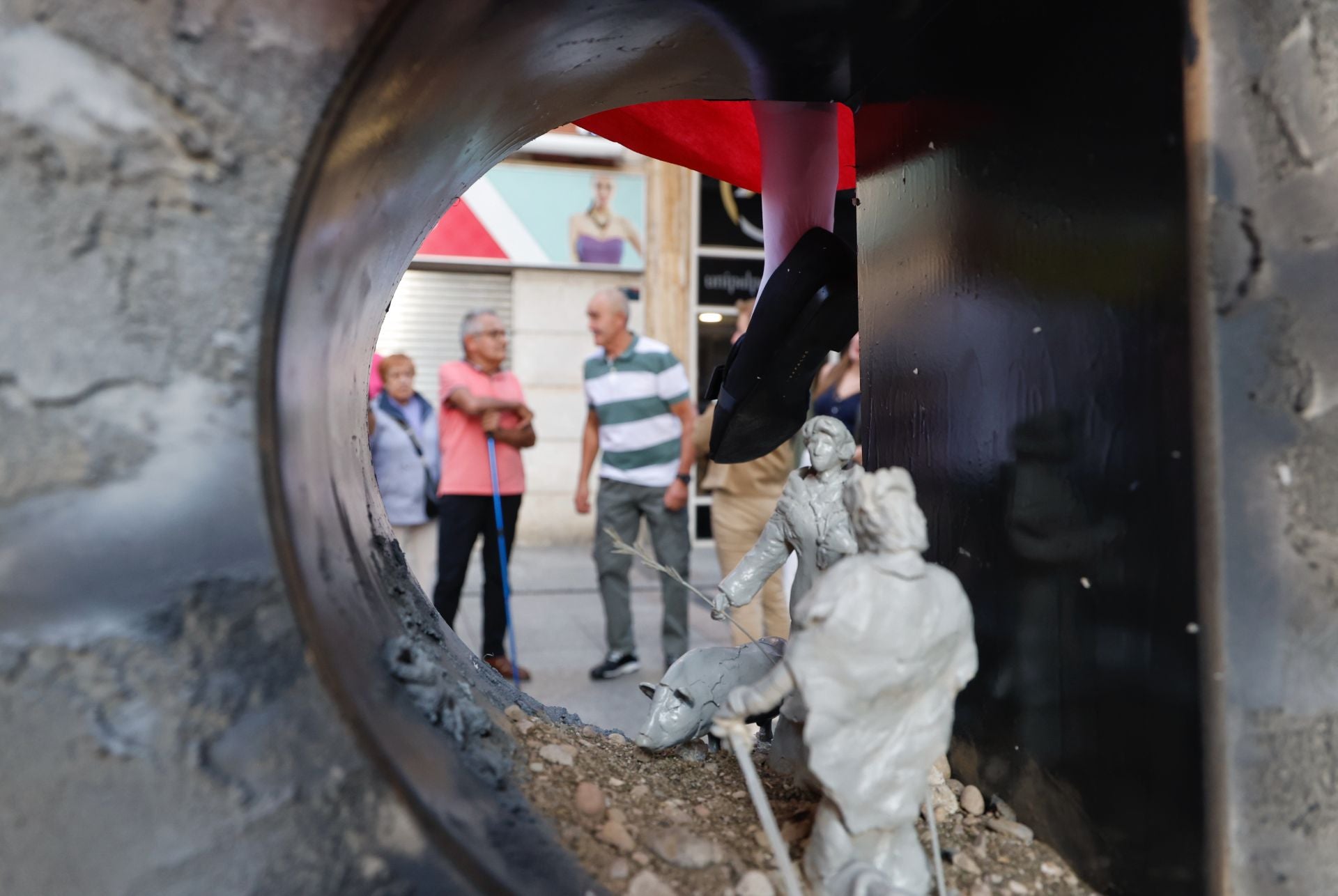 Así han quedado las esculturas en forma de P del concurso de San Antolín