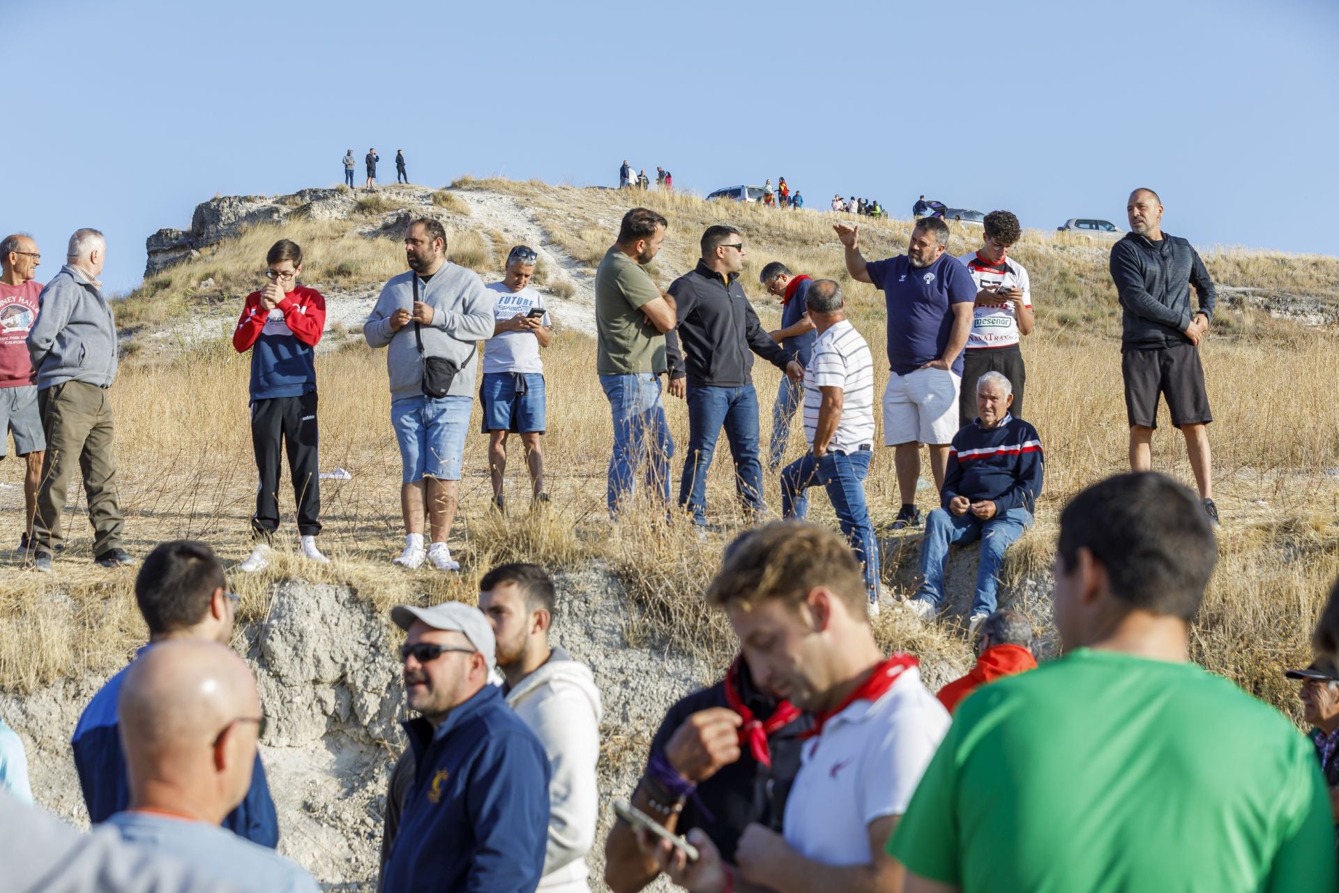 Fotografías del quinto encierro de Cuéllar en el campo