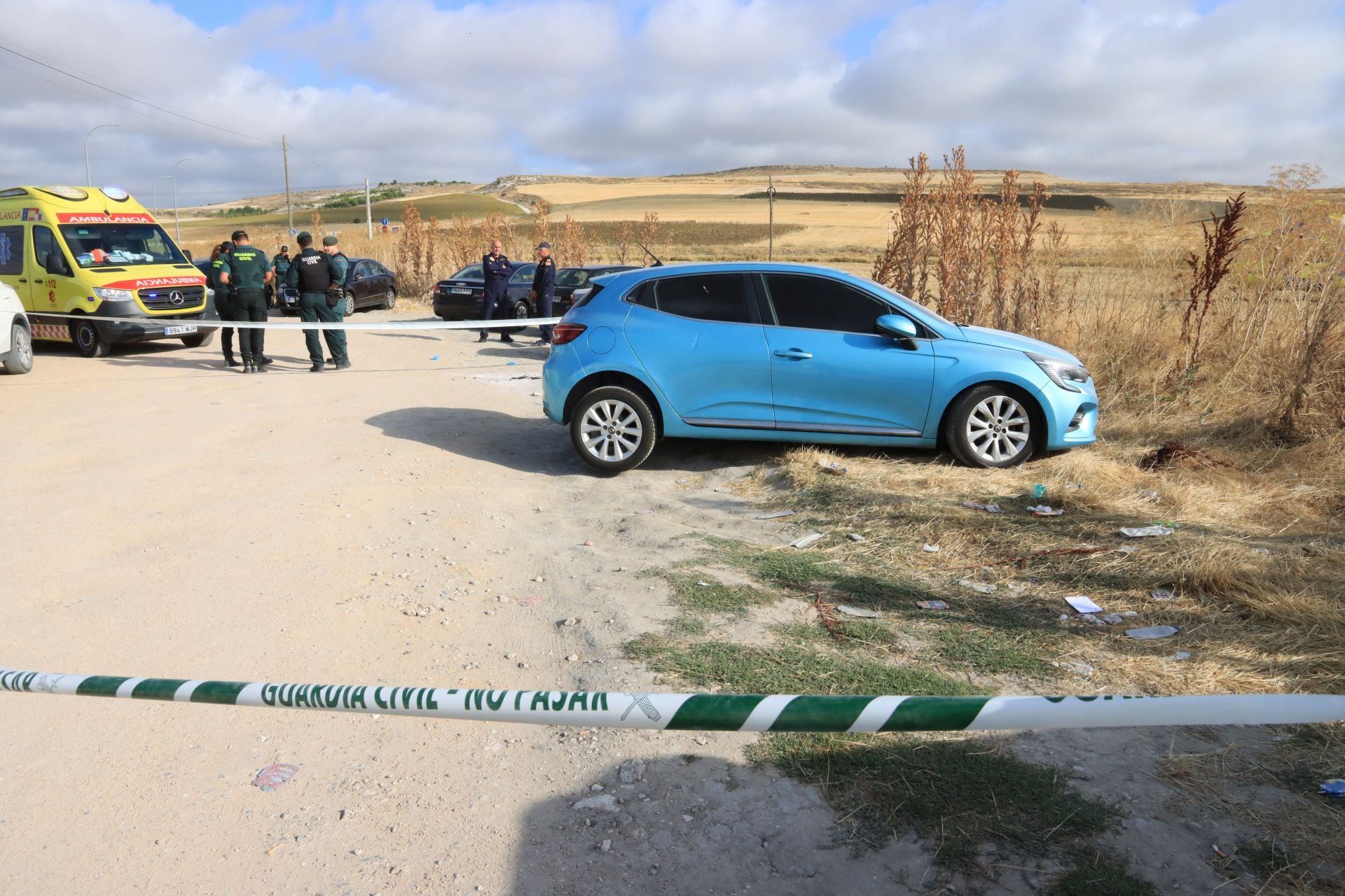 Fotografías de la investigación del caso de violencia de género en Cuéllar