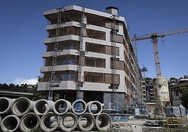 Viviendas en construcción.