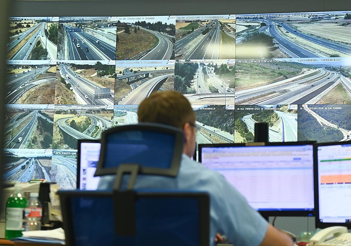 Imagen de archivo del centro de mando de la DGT en Valladolid.