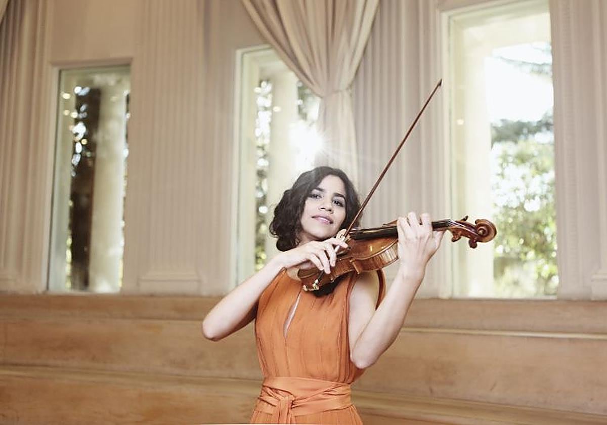 La violinista Ana María Valderrama.