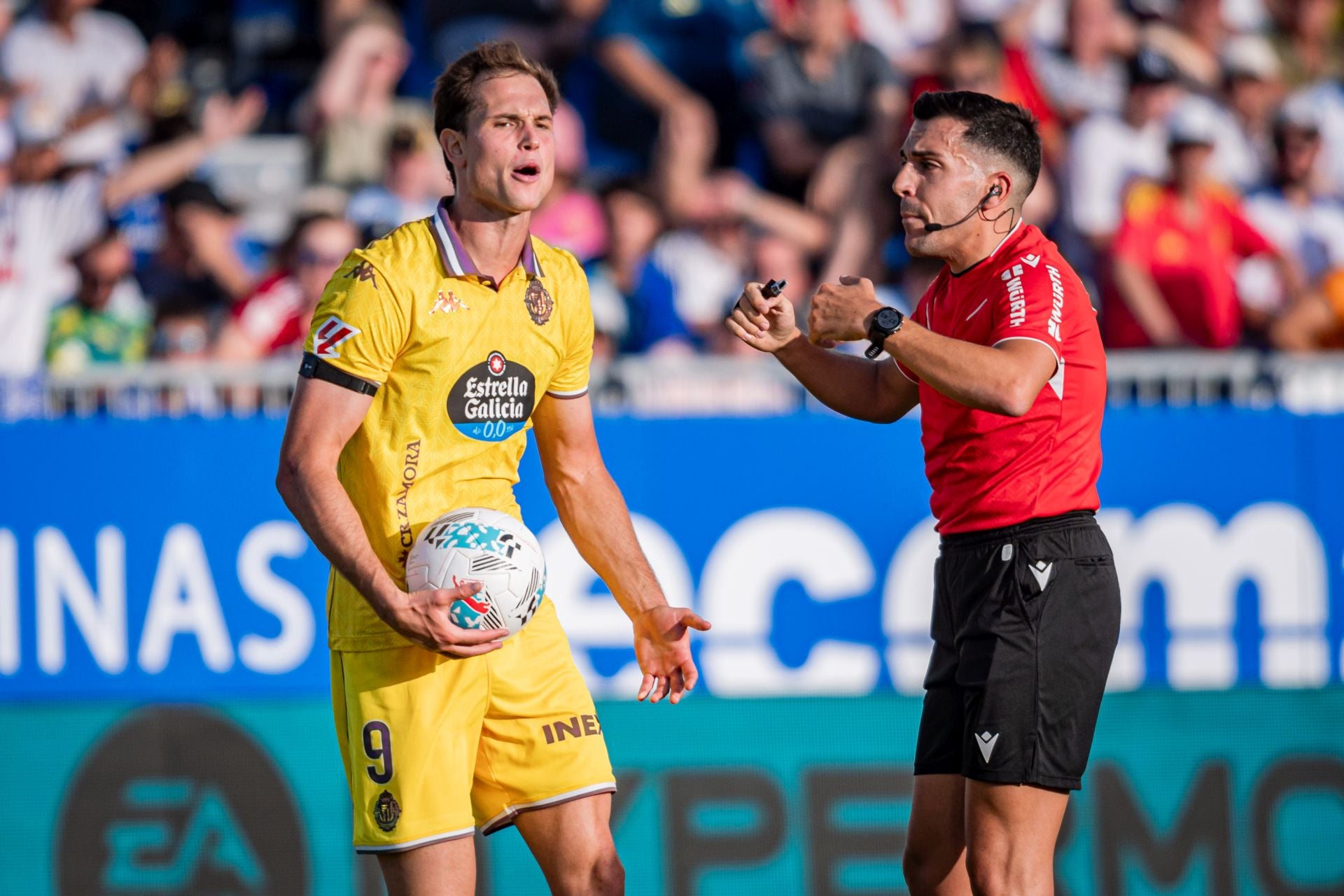 Las imágenes del partido del Real Valladolid en Zaragoza