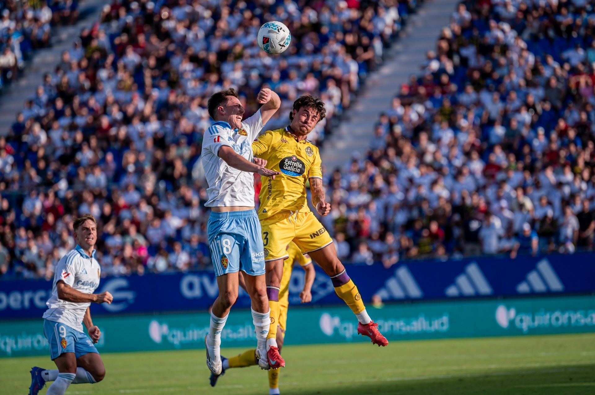 Las imágenes del partido del Real Valladolid en Zaragoza