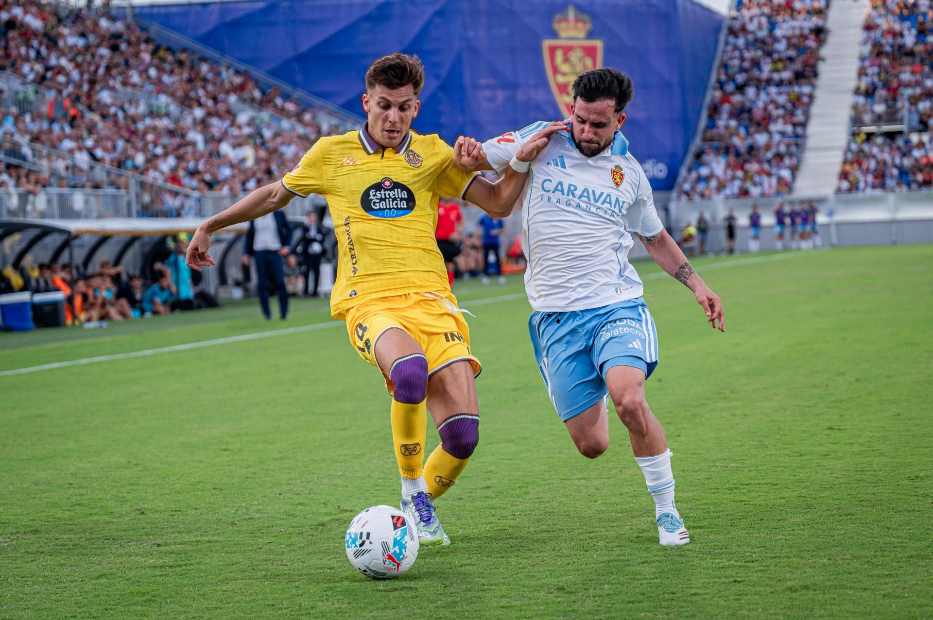 Las imágenes del partido del Real Valladolid en Zaragoza