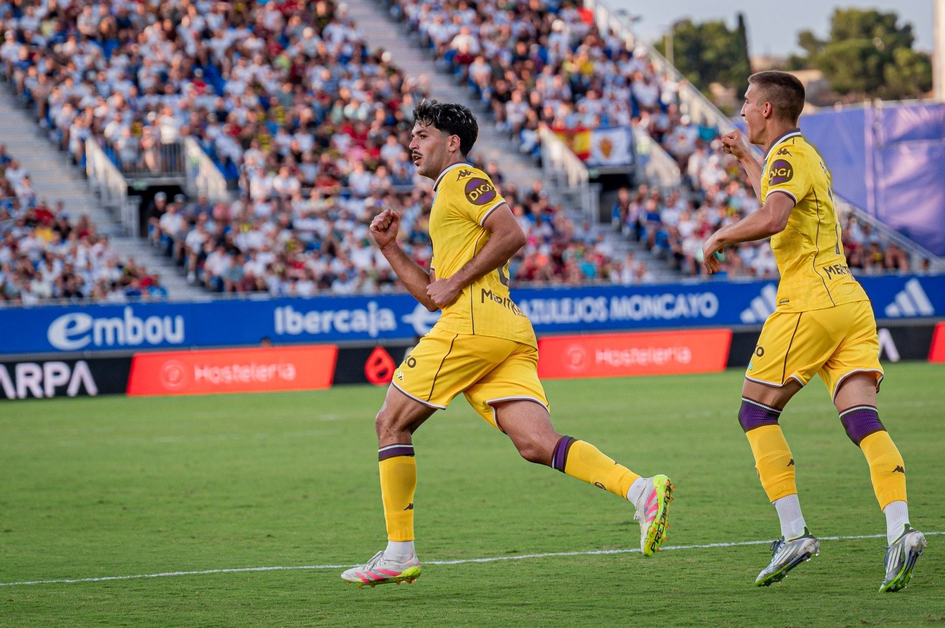 Las imágenes del partido del Real Valladolid en Zaragoza