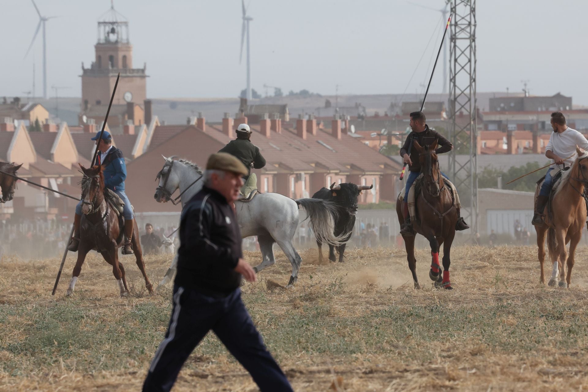 Las imágenes del encierro de este lunes en Medina del Campo
