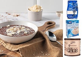 Porridge de avena con cacao.