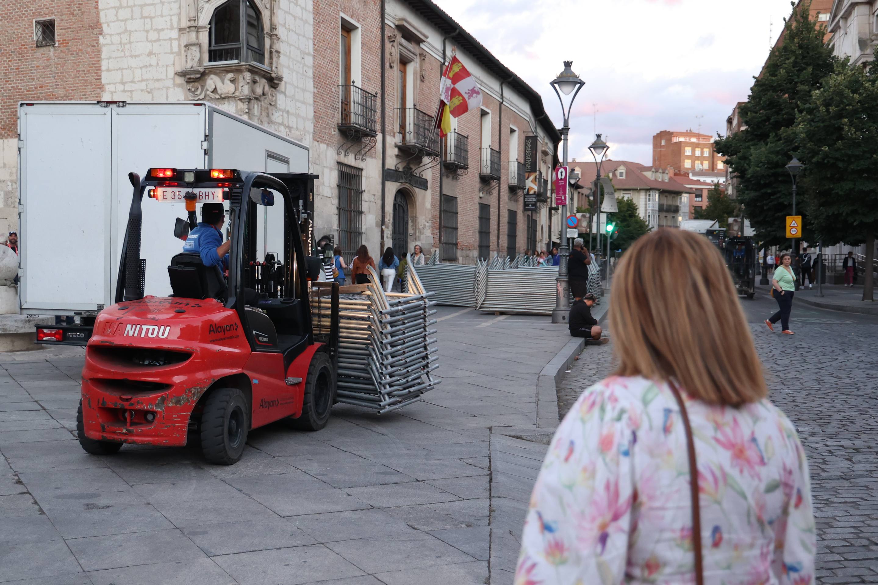 Los preparativos de La Vuelta en Valladolid, en imágenes