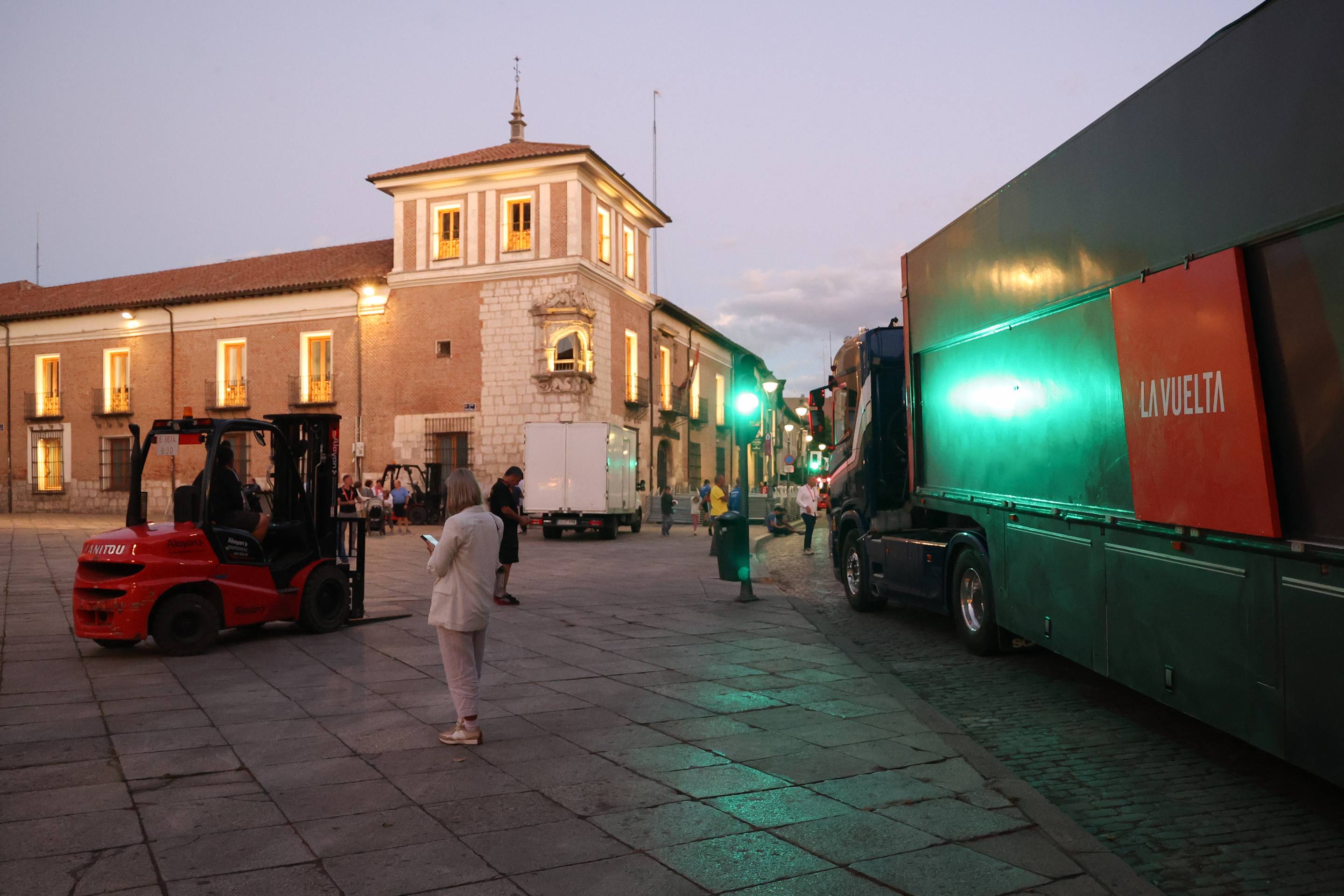 Los preparativos de La Vuelta en Valladolid, en imágenes