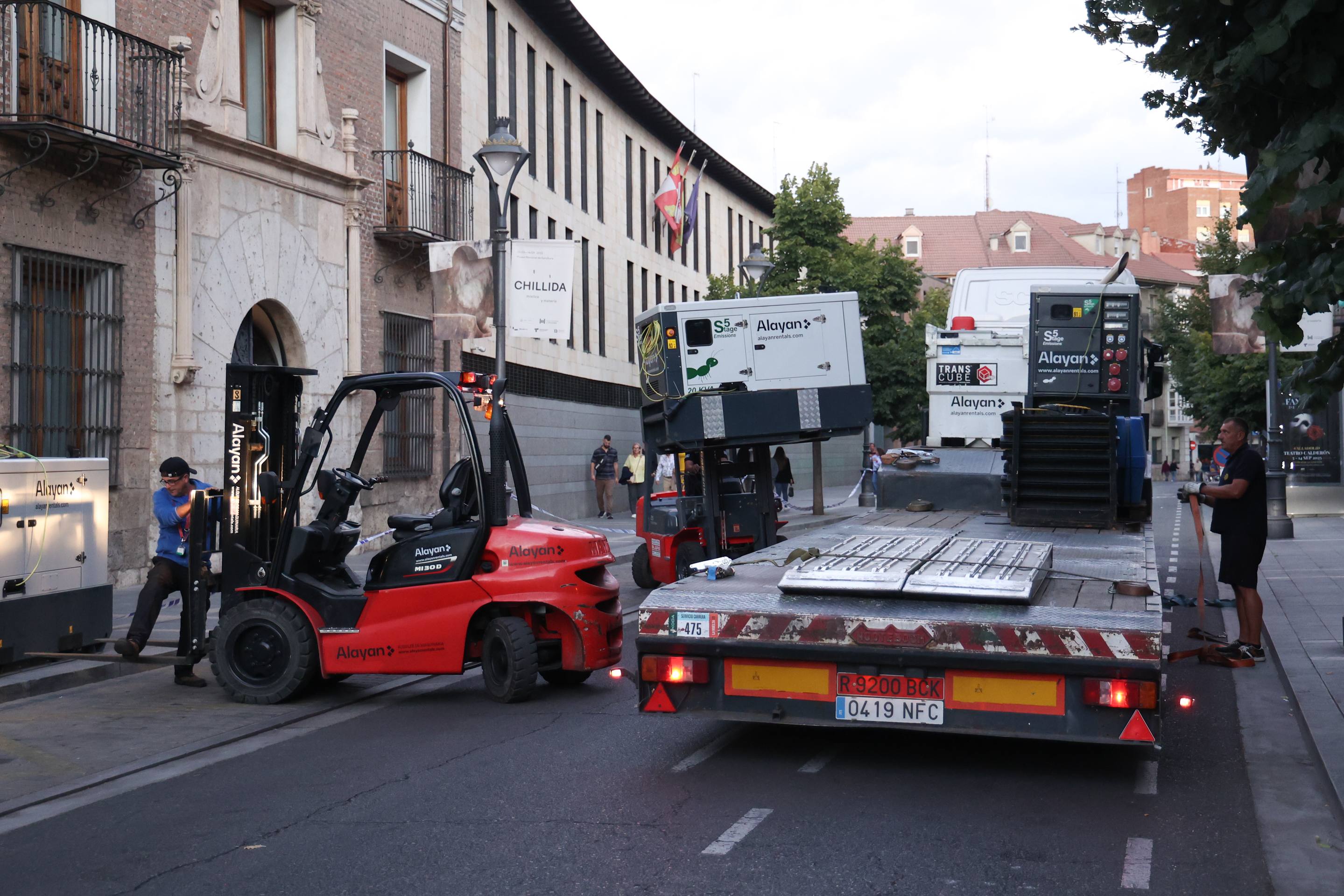 Los preparativos de La Vuelta en Valladolid, en imágenes