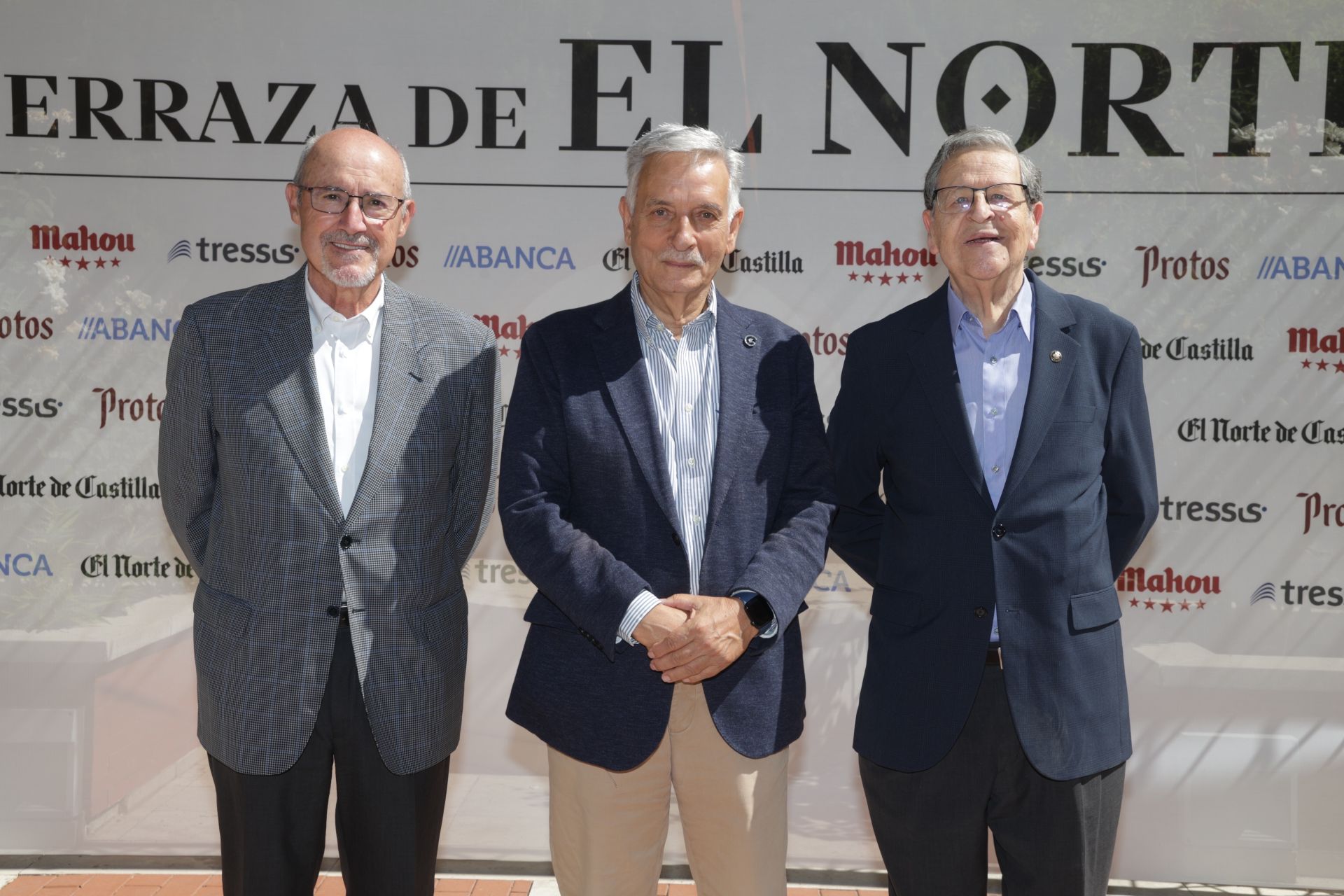 José Rebollo, Artemio Domínguez y Javier Arroyo, de AECC Valladolid.