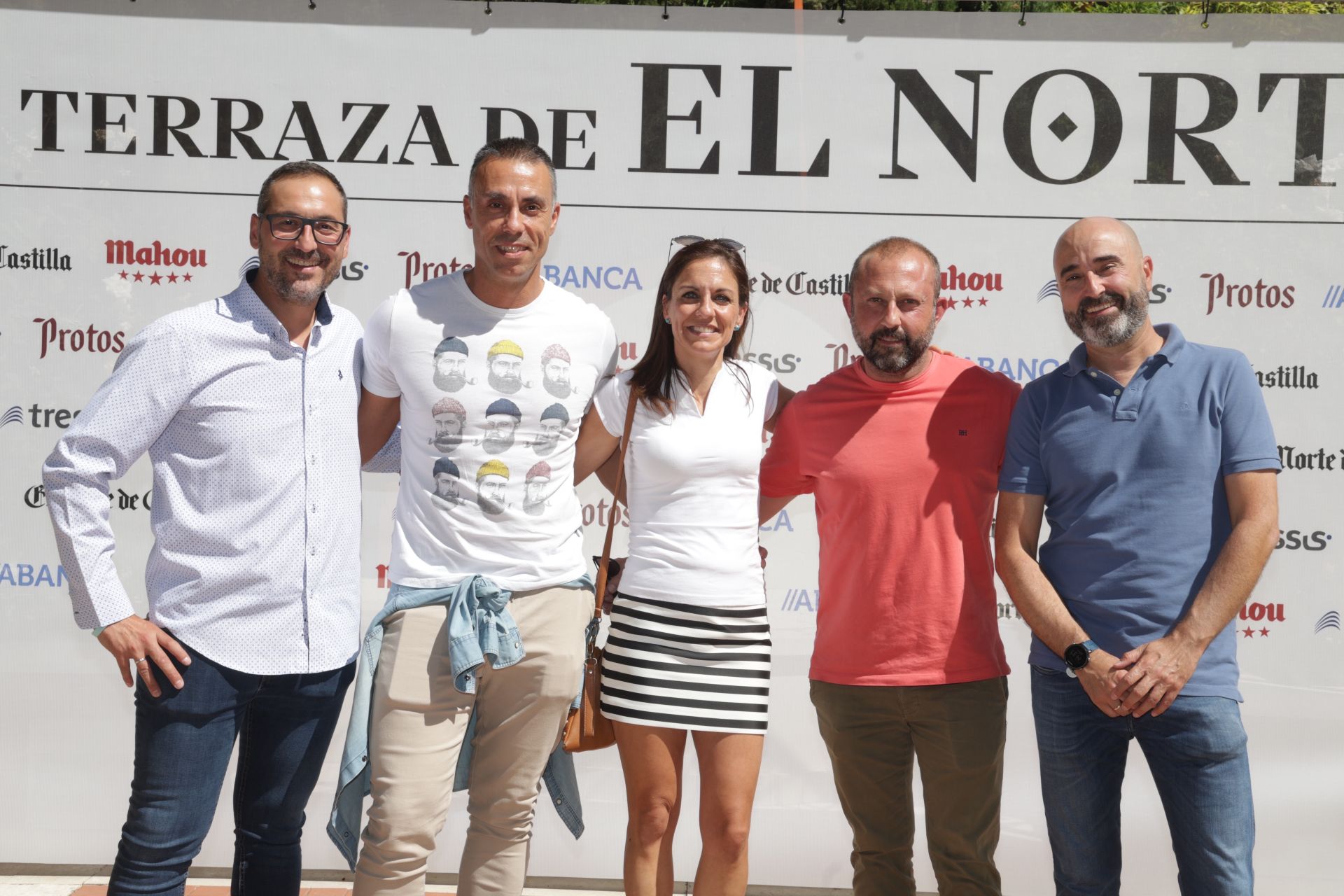 Ángel Muñumer, Gonzalo Esteban, Sheila Martín (El Norte), Juan Carlos Cuaresma y Pablo García, de Grupo Zabaleta.