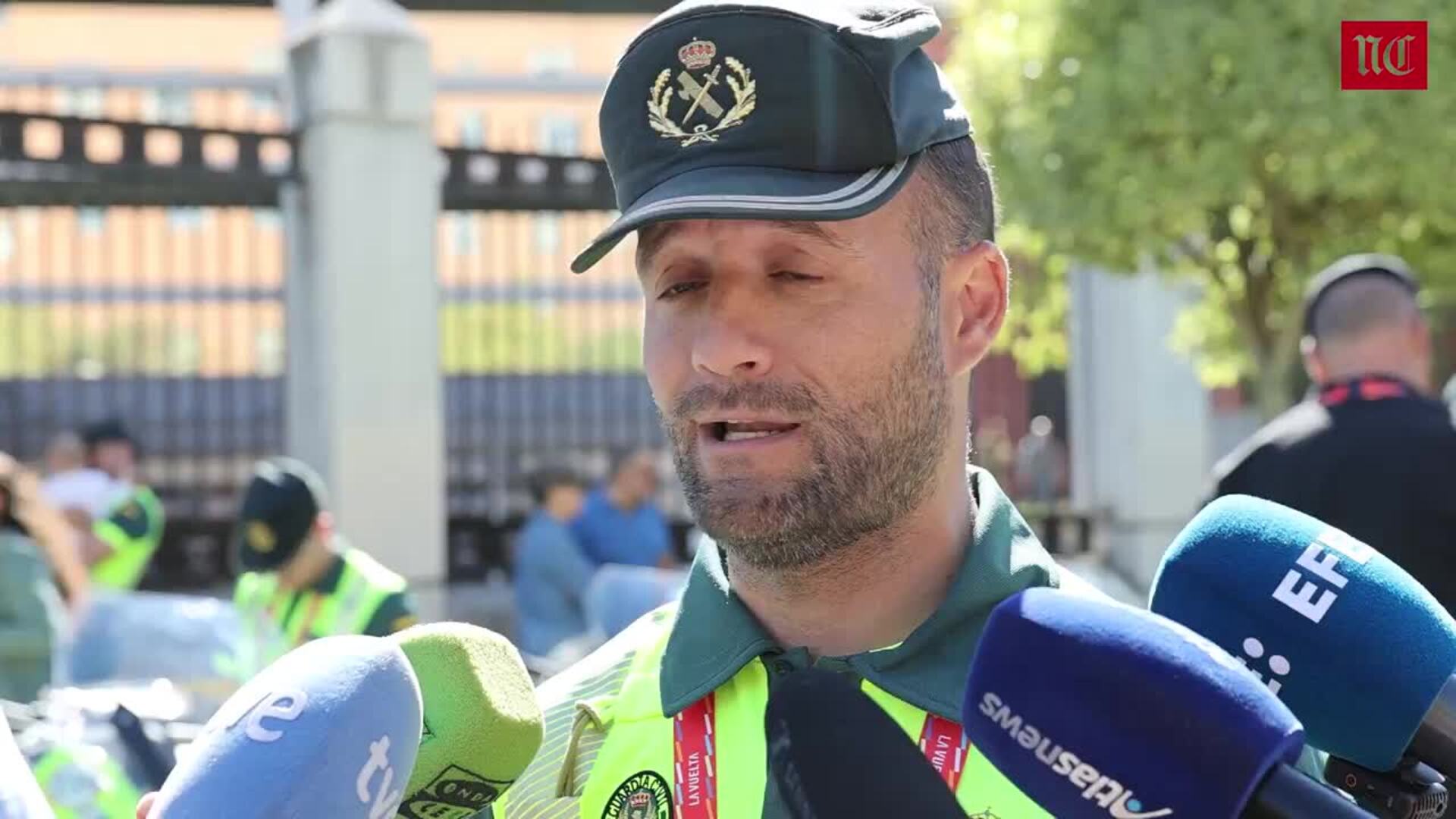 Así ha sido el despliegue terrestre de la Guardia Civil para La Vuelta en Valladolid