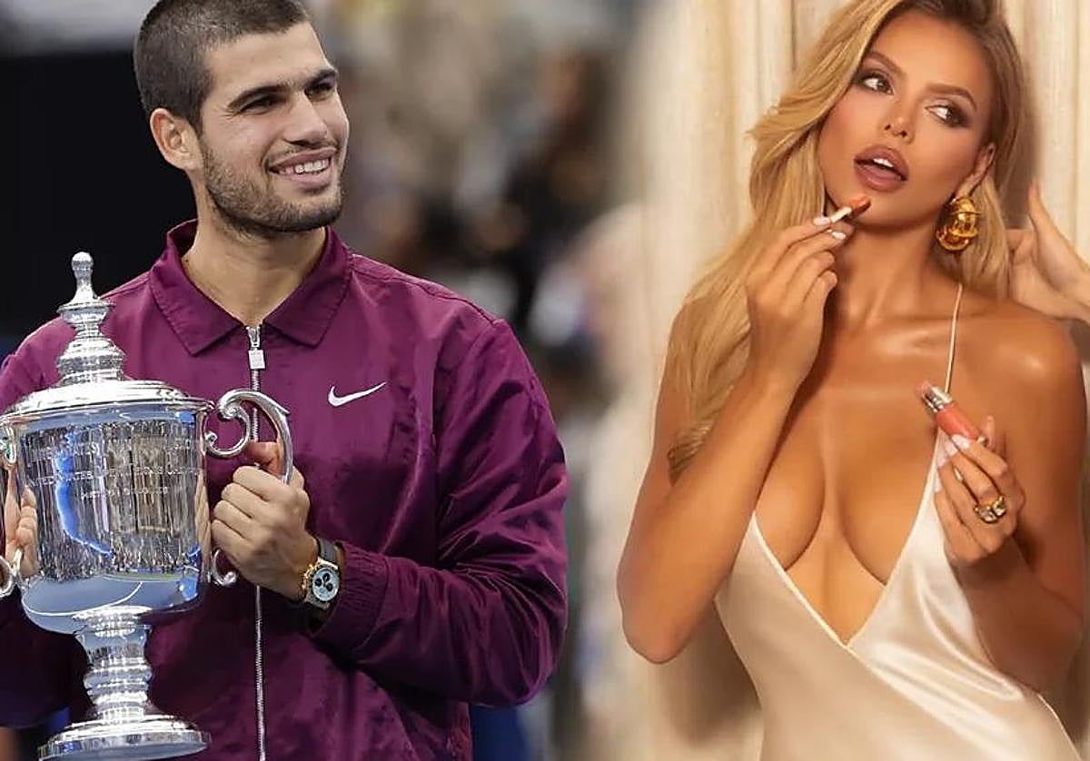Carlos Alcaraz y la modelo Brooks Nader.