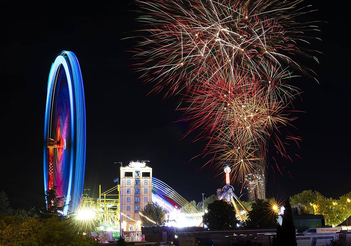 Las imágenes de los fuegos artificiales de las fiestas de Valladolid