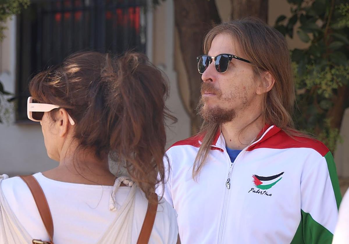 El secretario de Organización de Podemos, Pablo Fernández, en la Vuelta en Valladolid.