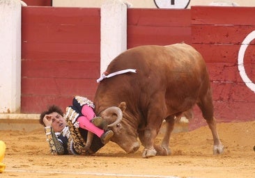 Roca Rey pasa a la enfermería tras ser cogido en Valladolid en su primer toro