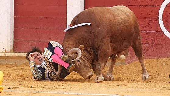 Roca Rey pasa a la enfermería tras ser cogido en Valladolid en su primer toro