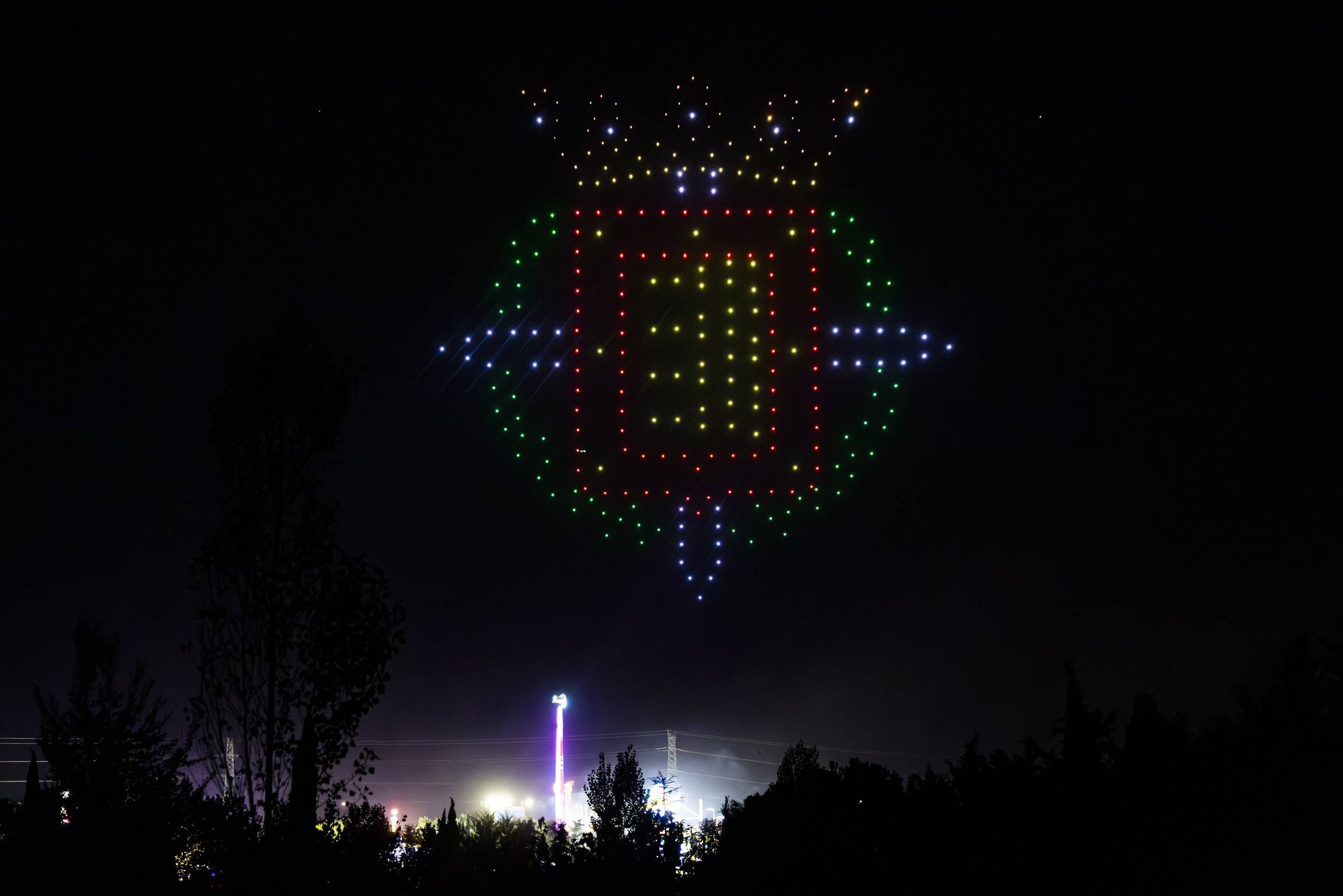 El espectáculo de drones de Valladolid, en imágenes