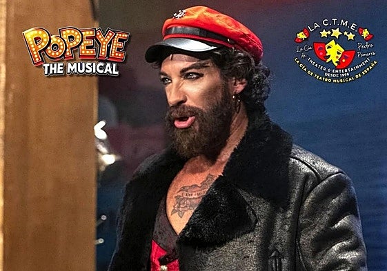 Luis Amando interpreta a Brutus en el musical 'Popeye'.