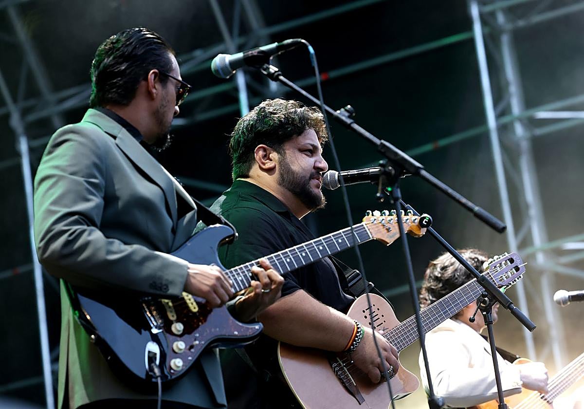El grupo vallisoletano D'Alma, durante un momento del concierto.