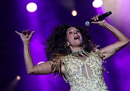 Rosario, durante un momento del concierto.