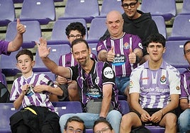 Imágenes de la afición en el José Zorrilla durante el Real Valladolid - UD Almería