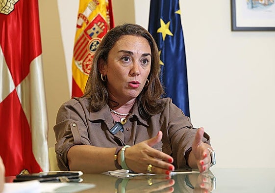 María González Corral durante su entrevista con El Norte de Castilla.
