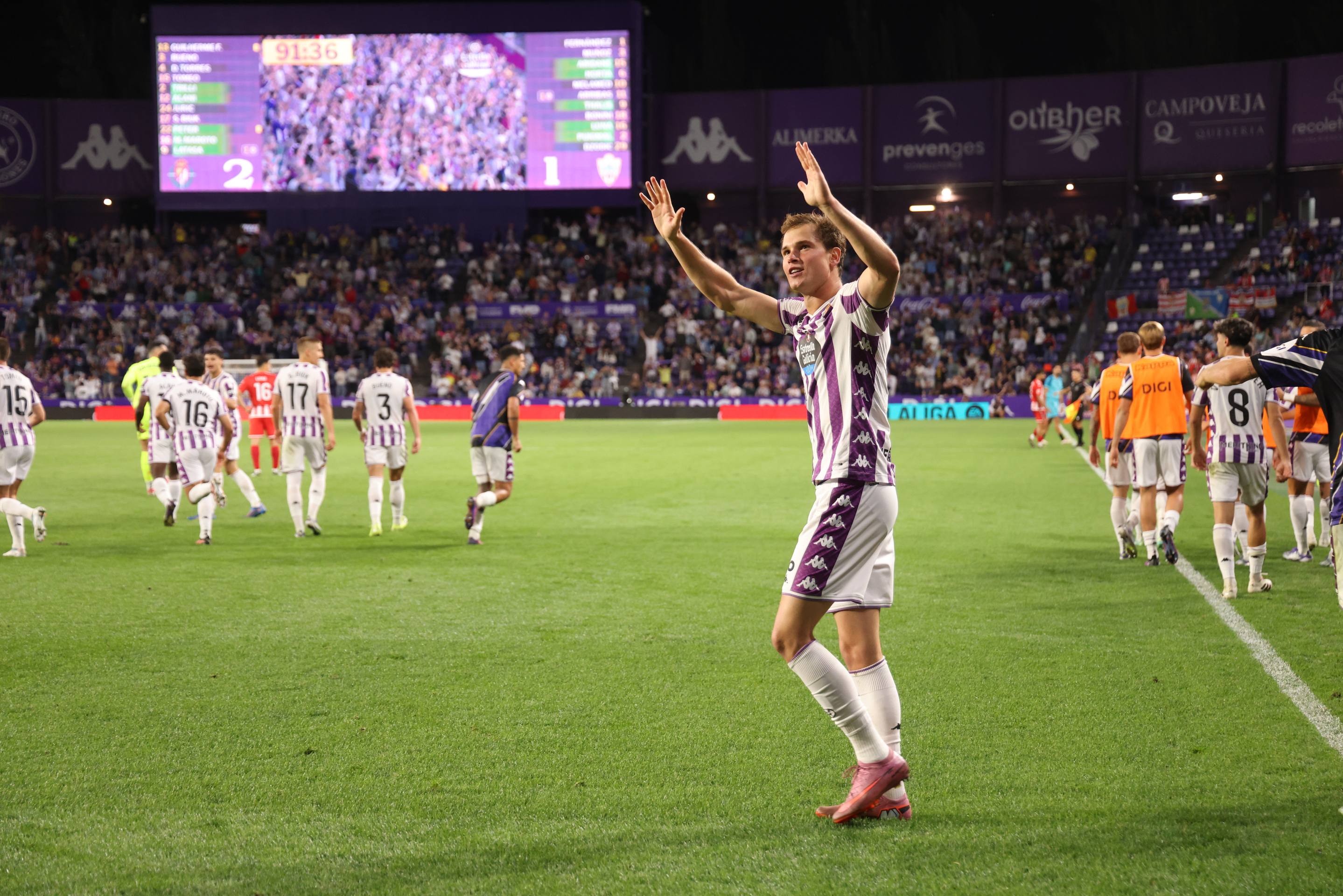 La victoria del Pucela ante el Almería, en imágenes