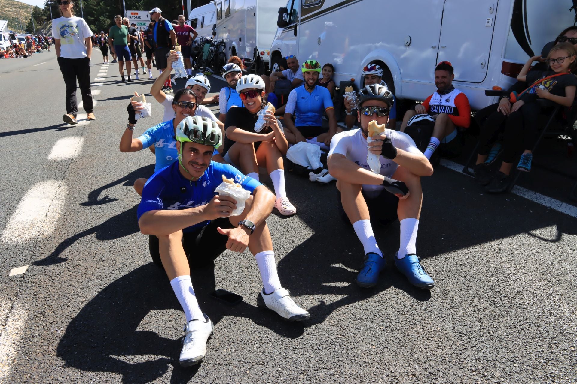 Fotos de la Vuelta en el Puerto de Navacerrada