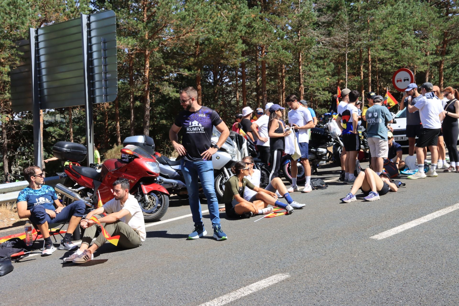 Fotos de la Vuelta en el Puerto de Navacerrada