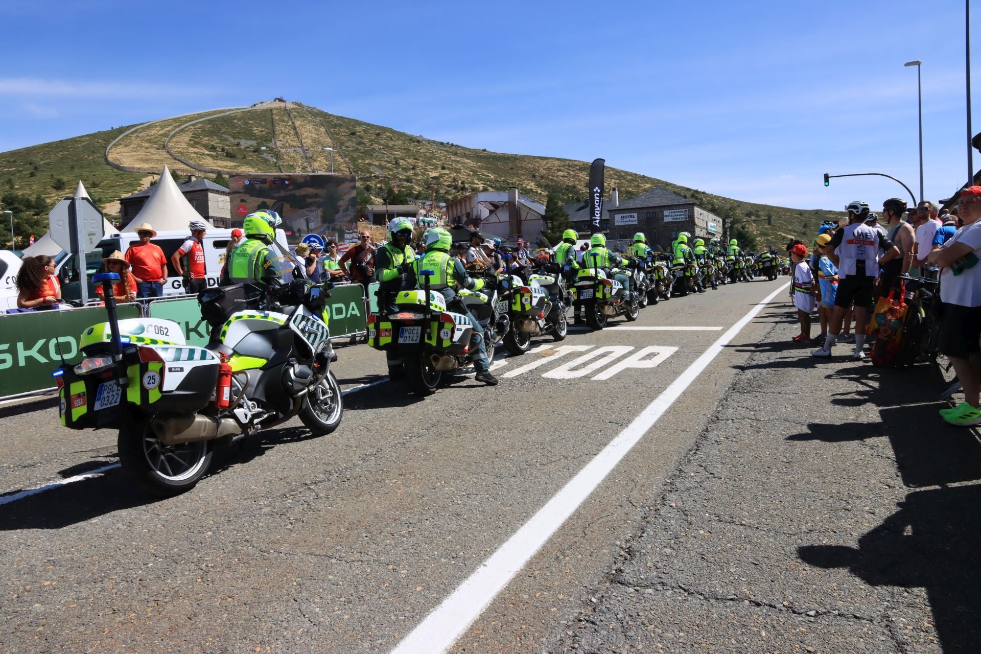 Fotos de la Vuelta en el Puerto de Navacerrada