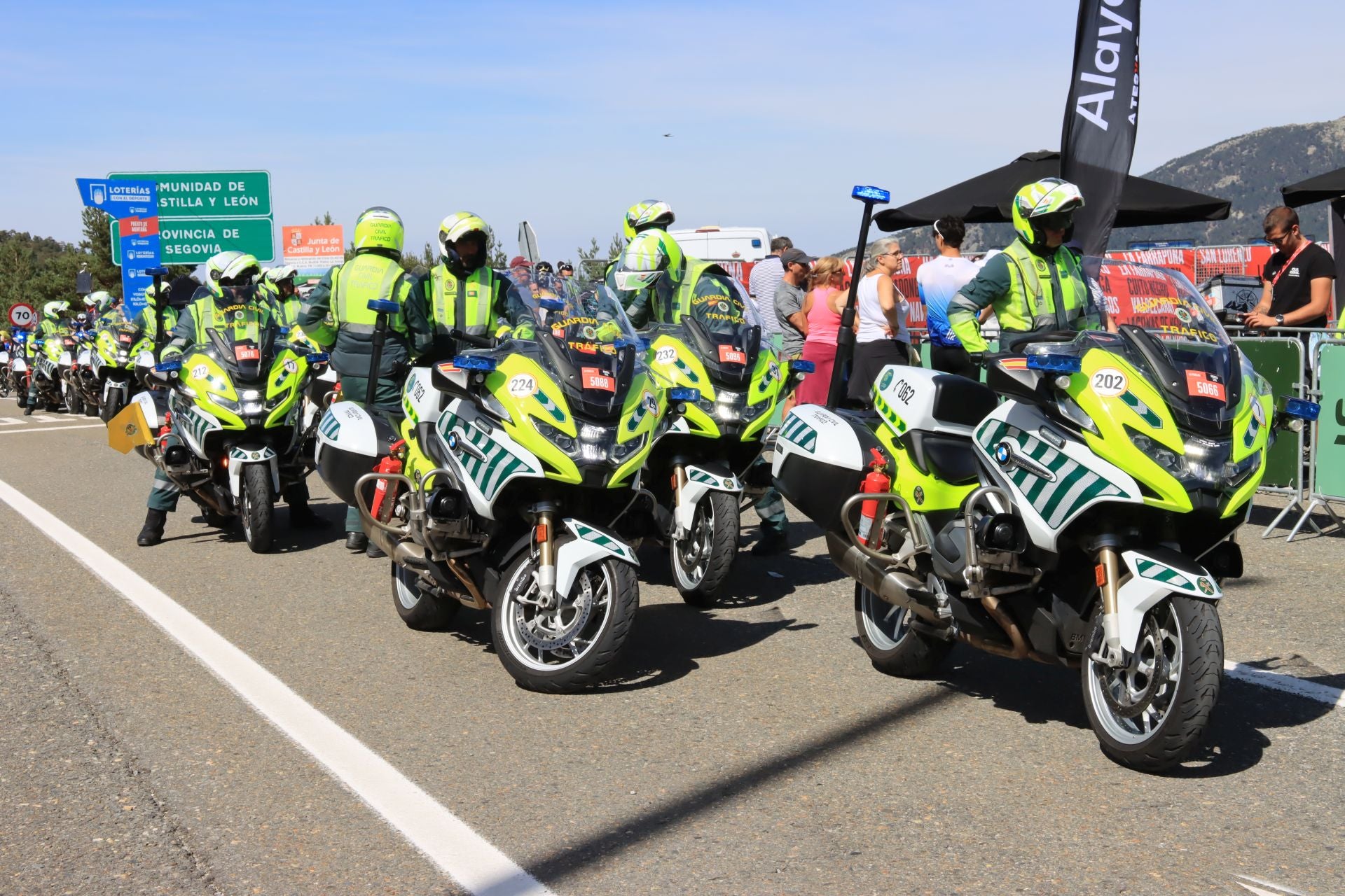 Fotos de la Vuelta en el Puerto de Navacerrada