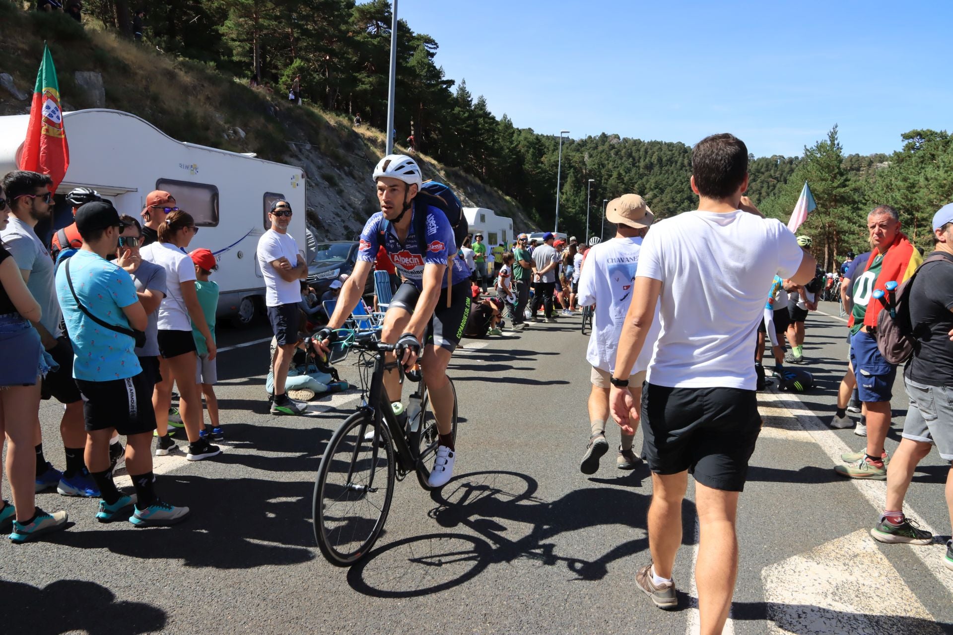 Fotos de la Vuelta en el Puerto de Navacerrada