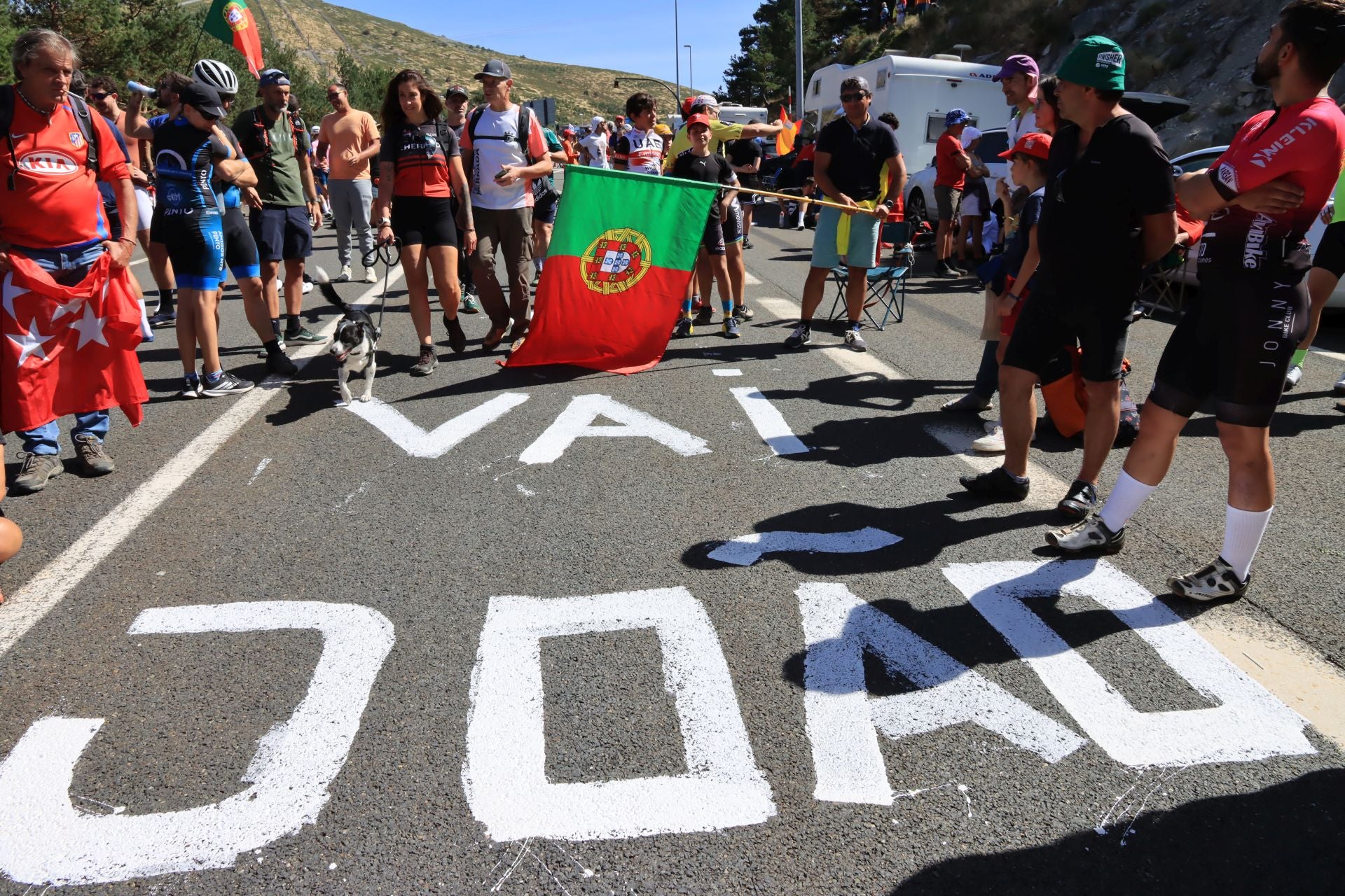 Fotos de la Vuelta en el Puerto de Navacerrada