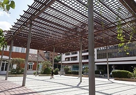 Pérgola de la plaza de los Juzgados.