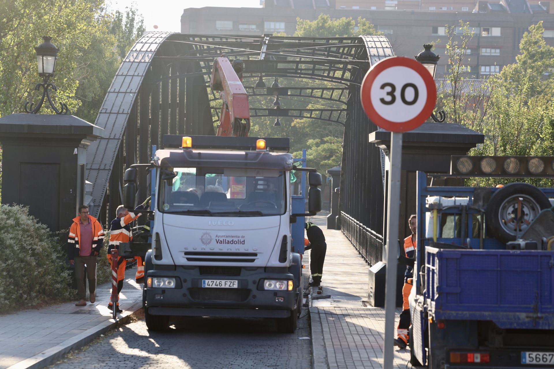 El Puente Colgante, cortado al tráfico