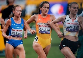 Marta García en la semifinal del Campeonato del Mundo de Tokio.