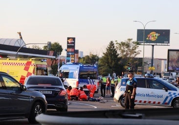 Muere un motorista en una colisión con un coche en la rotonda del San Agustín