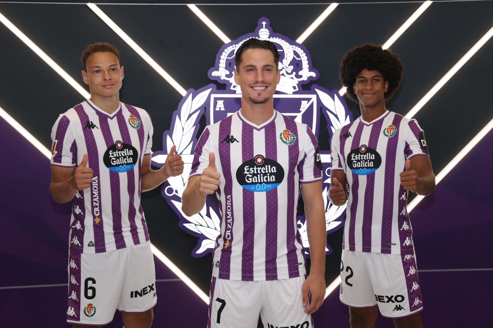 Lachuer, Tenés y Federico, el día de su presentación.