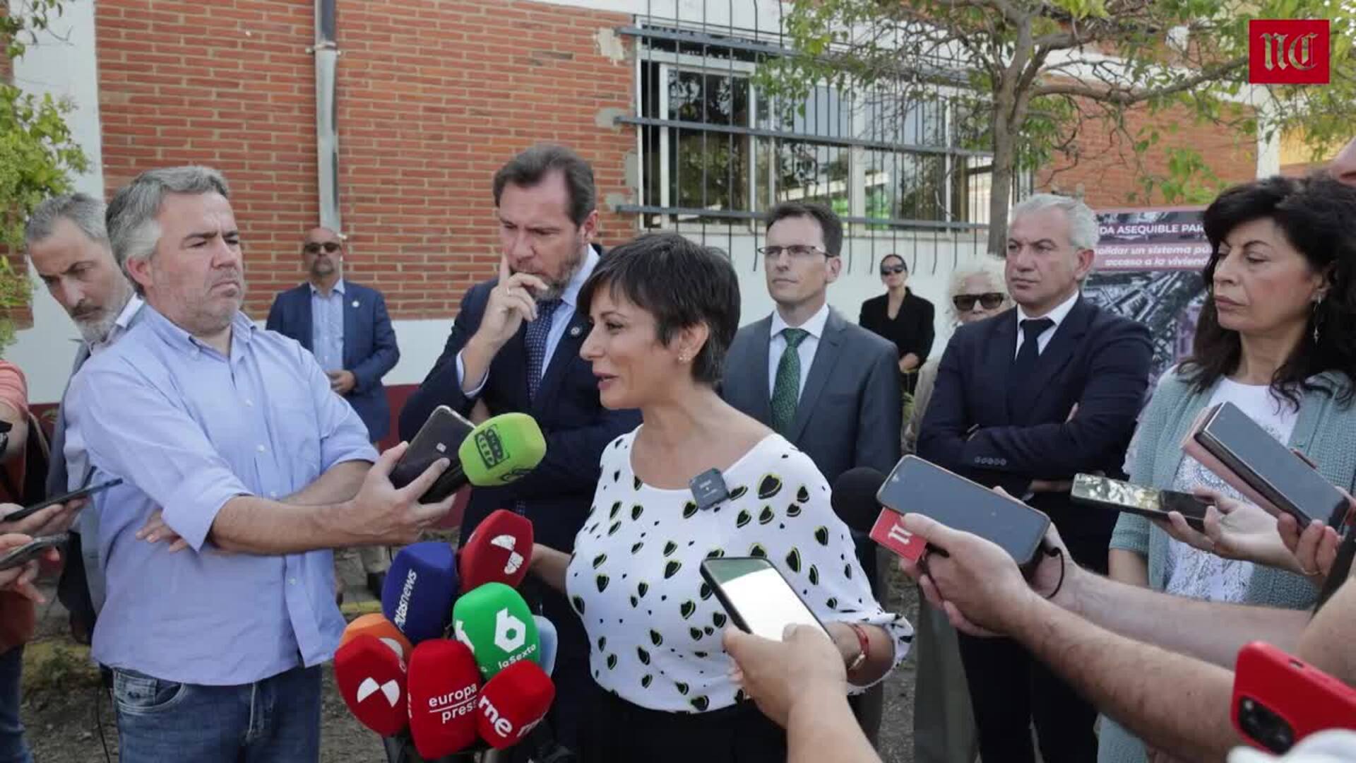 La ministra anuncia el inicio del proceso para crear una zona de vivienda asequible en La Rubia