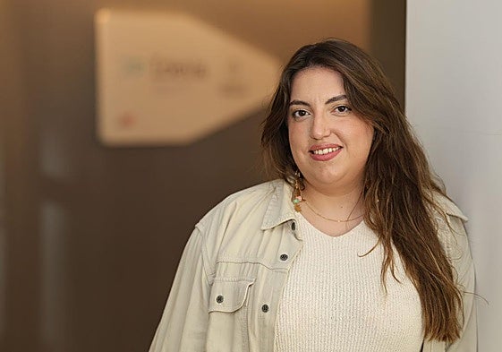 Alba Morales posa en las dependencias de IdeVa.