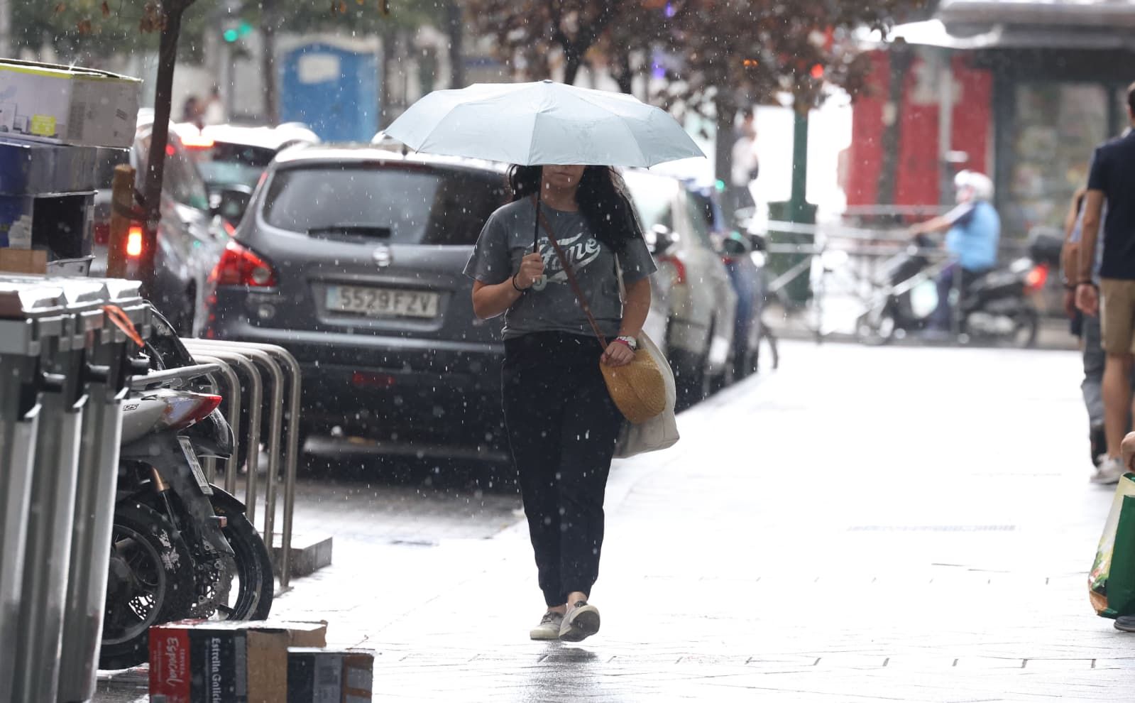 Las imágenes de la espectacular tromba de agua en Valladolid