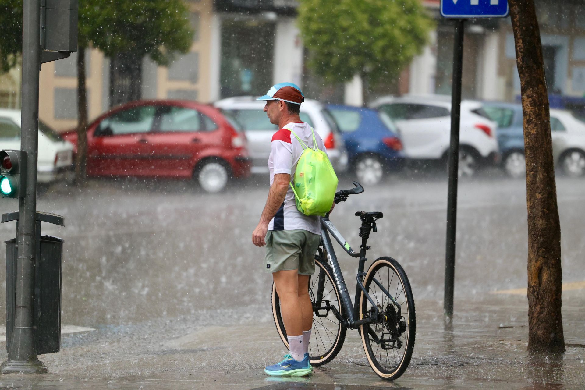 Las imágenes de la espectacular tromba de agua en Valladolid